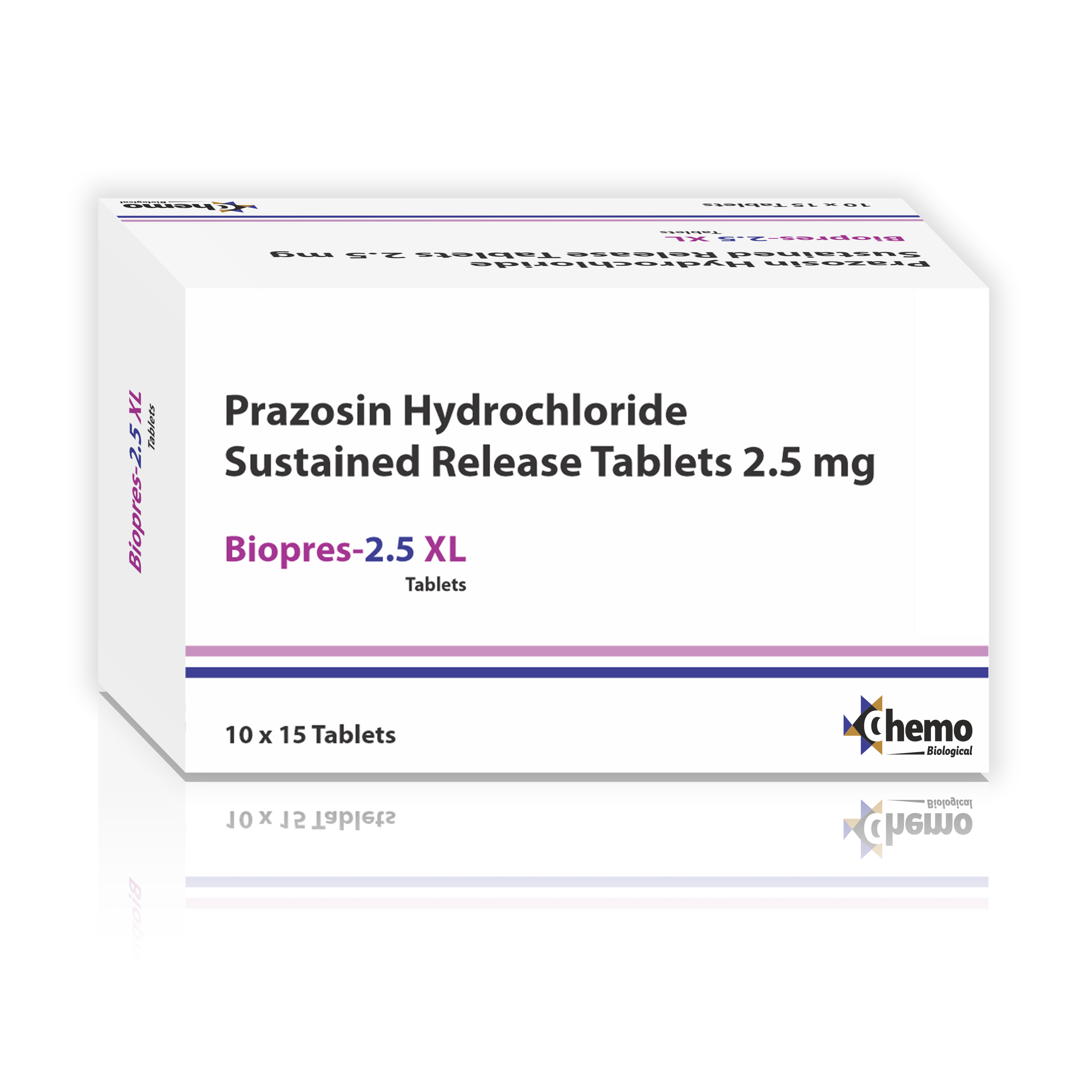 prazosin 2.5mg extended release tablets